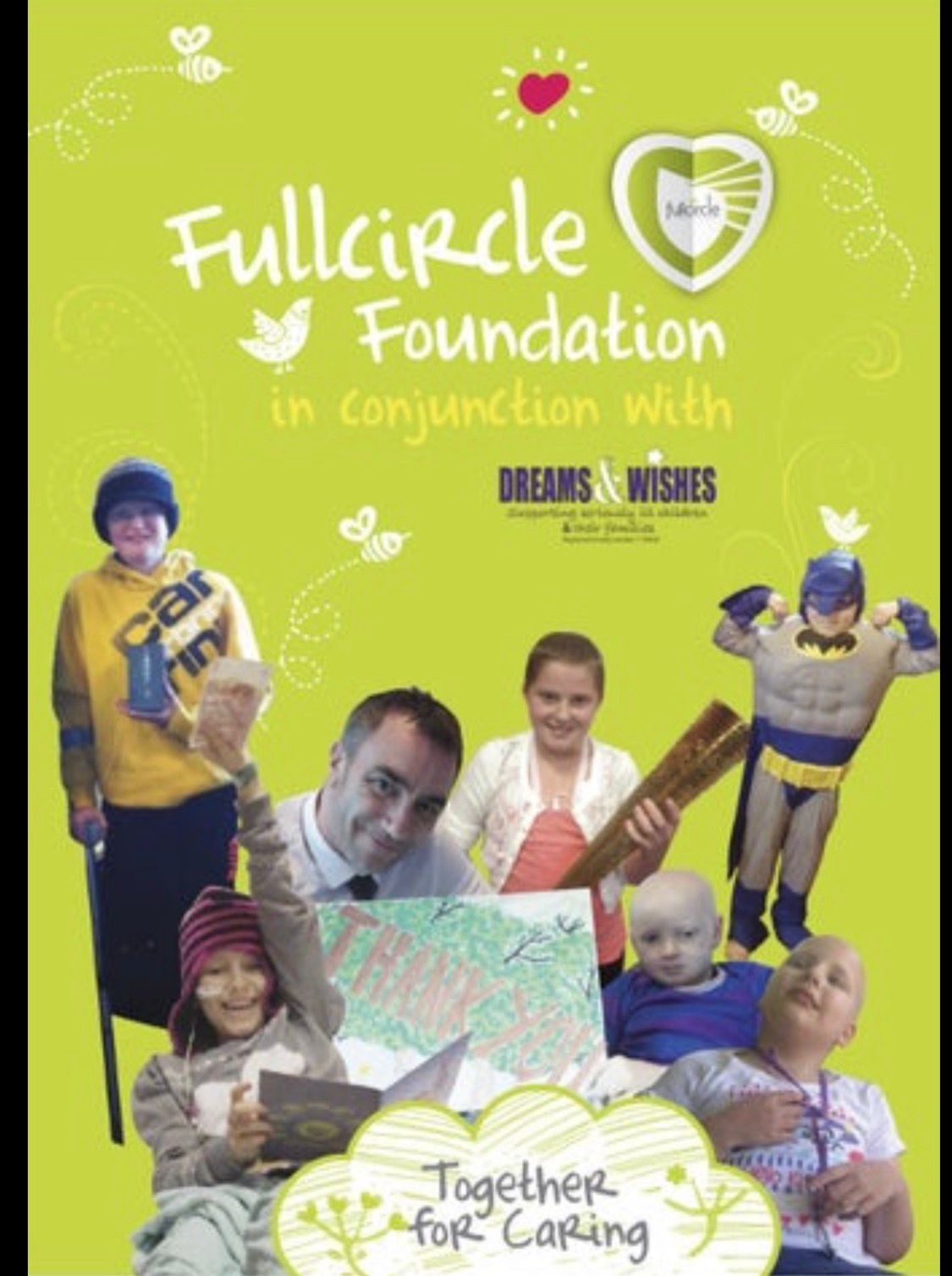 Marc Eckley supporting the Fullcircle Foundation on a children's hospital visit